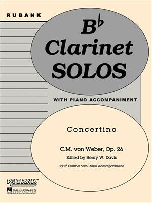 Carl Maria von Weber: Concertino, Op. 26: (Arr. Henry W. Davis): Klarinette mit Begleitung