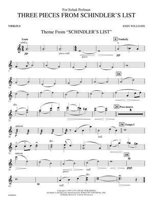 John Williams: 3 Pieces from Schindler's List: Orchester mit Solo