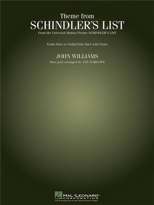 John Williams: Theme from Schindler's List: (Arr. Amy Barlowe): Streicher Duett