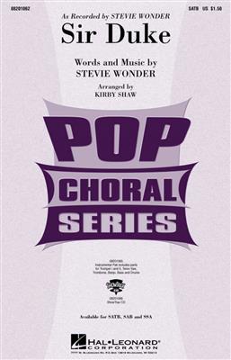 Stevie Wonder: Sir Duke: (Arr. Kirby Shaw): Gemischter Chor mit Klavier/Orgel