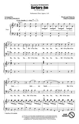 The Beach Boys: Barbara Ann: (Arr. Alan Billingsley): Männerchor mit Klavier/Orgel