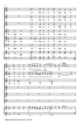 Hans Leo Hassler: Verbum Caro Factum Est: Gemischter Chor A cappella