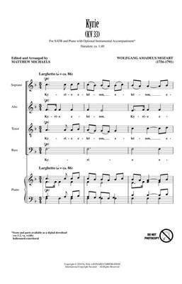 Wolfgang Amadeus Mozart: Kyrie (KV33): (Arr. Matthew Michaels): Gemischter Chor mit Begleitung