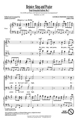 Georg Friedrich Händel: Rejoice, Sing and Praise: (Arr. John Leavitt): Gemischter Chor mit Ensemble