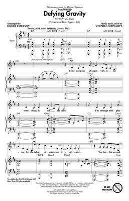Stephen Schwartz: Defying Gravity: (Arr. Roger Emerson): Frauenchor mit Klavier/Orgel