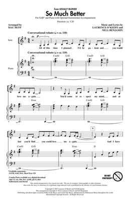 So Much Better (from Legally Blonde): (Arr. Mac Huff): Gemischter Chor mit Klavier/Orgel