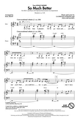 So Much Better (from Legally Blonde): (Arr. Mac Huff): Frauenchor mit Klavier/Orgel