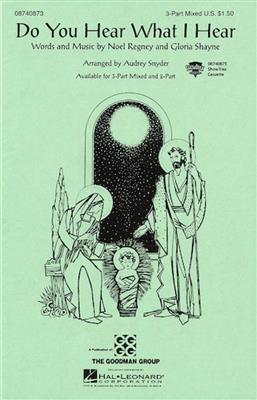 Do you hear what I hear?: (Arr. Audrey Snyder): Gesang Solo