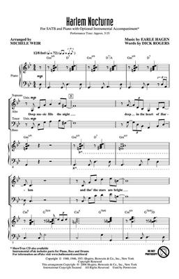 Harlem Nocturne: (Arr. Michele Weir): Gemischter Chor mit Klavier/Orgel