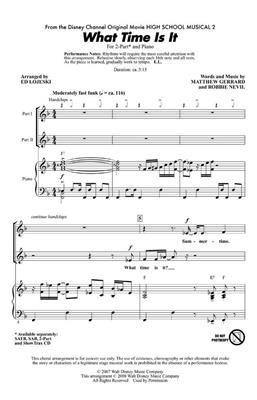 Matthew Gerrard: What Time Is It: (Arr. Ed Lojeski): Frauenchor mit Klavier/Orgel