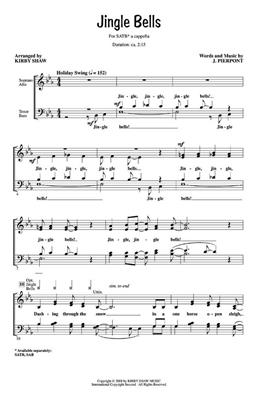 J. Pierpont: Jingle Bells: (Arr. Kirby Shaw): Gemischter Chor A cappella