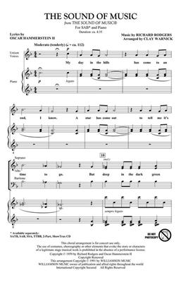 Oscar Hammerstein II: The Sound of Music: (Arr. Clay Warnick): Gemischter Chor mit Klavier/Orgel