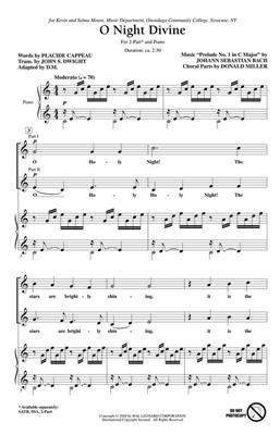 Johann Sebastian Bach: O Night Divine: (Arr. Donald Miller): Frauenchor mit Begleitung