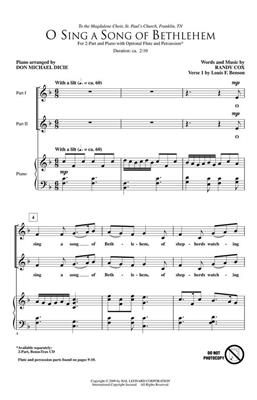 Randy Cox: O Sing a Song of Bethlehem: Frauenchor mit Begleitung