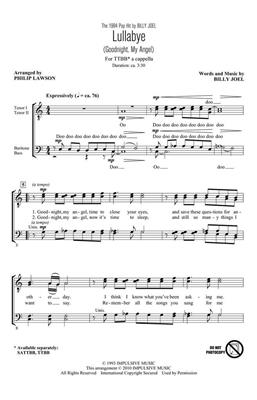 Billy Joel: Lullabye (Goodnight, My Angel): (Arr. Philip Lawson): Männerchor mit Begleitung