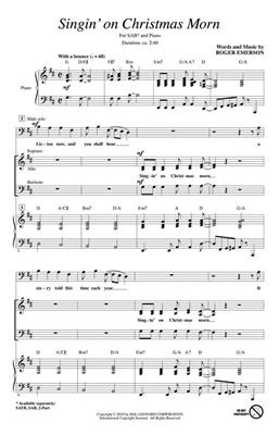 Roger Emerson: Singin' on Christmas Morn: Gemischter Chor mit Begleitung