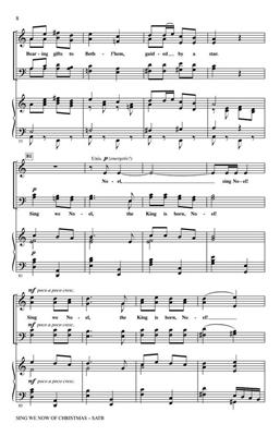 Traditional: Sing We Now Of Christmas: (Arr. John Leavitt): Gemischter Chor mit Begleitung