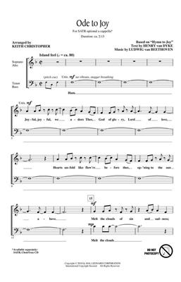 Ludwig van Beethoven: Ode to Joy: (Arr. Keith Christopher): Gemischter Chor A cappella