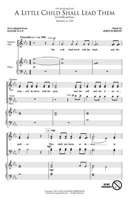 John Purifoy: A Little Child Shall Lead Them: Gemischter Chor mit Begleitung