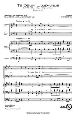 John Purifoy: Te Deum Laudamus: Gemischter Chor mit Begleitung