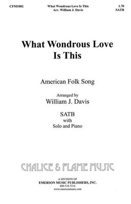William J. Davis: What Wondrous Love: Gemischter Chor mit Begleitung
