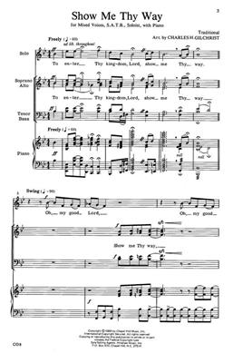 Show Me Thy Way: (Arr. Charles Gilchrist): Gemischter Chor mit Klavier/Orgel