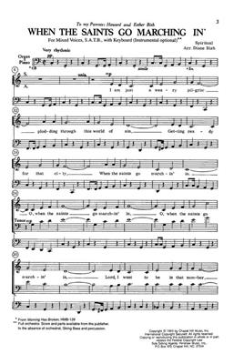 When The Saints Go Marching In: (Arr. Diane Bish): Gemischter Chor mit Klavier/Orgel