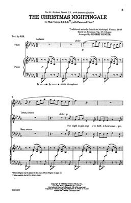 The Christmas Nightingale: (Arr. Robert Hunter): Männerchor mit Klavier/Orgel