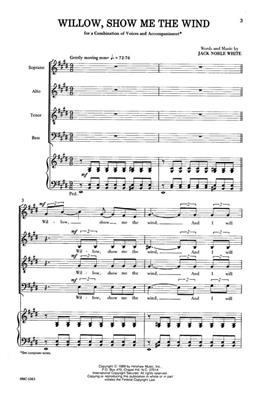 Jack White: Willow, Show Me The Wind: (Arr. Jack White): Gemischter Chor mit Klavier/Orgel