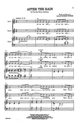 Allan Robert Petker: After The Rain: (Arr. Allan Robert Petker): Frauenchor mit Klavier/Orgel
