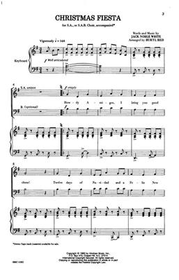 Jack White: Christmas Fiesta: (Arr. Buryl Red): Gemischter Chor mit Klavier/Orgel