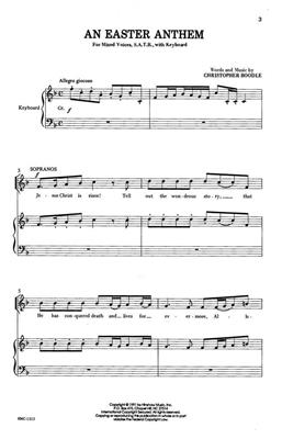 Christopher Boodle: An Easter Anthem: (Arr. Christopher Boodle): Gemischter Chor mit Klavier/Orgel