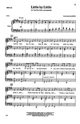 Natalie Sleeth: Little By Little: (Arr. Natalie Sleeth): Frauenchor mit Klavier/Orgel
