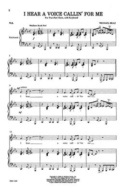Michael Braz: I Hear A Voice Callin' For Me: (Arr. Michael Braz): Frauenchor mit Klavier/Orgel