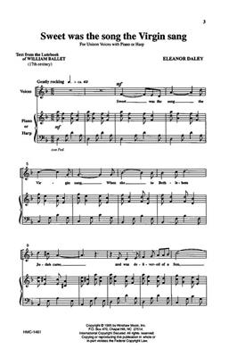 Eleanor Daley: Sweet Was The Song: (Arr. Eleanor Daley): Gemischter Chor mit Klavier/Orgel