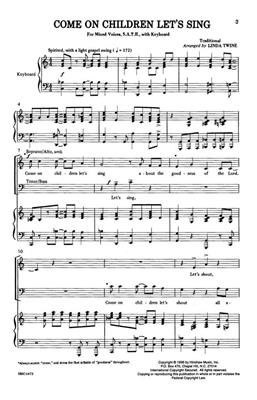 Come On Children Let's Sing: (Arr. Linda Twine): Gemischter Chor mit Klavier/Orgel