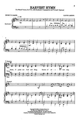 Lloyd Larson: Harvest Hymn: (Arr. Lloyd Larson): Gemischter Chor mit Klavier/Orgel