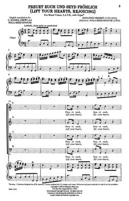 Johannes Herbst: Lift Your Hearts, Rejoicing: (Arr. Johannes Herbst): Gemischter Chor mit Klavier/Orgel