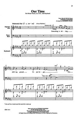 Steven Sondheim: Our Time: (Arr. Robert Page): Gemischter Chor mit Klavier/Orgel
