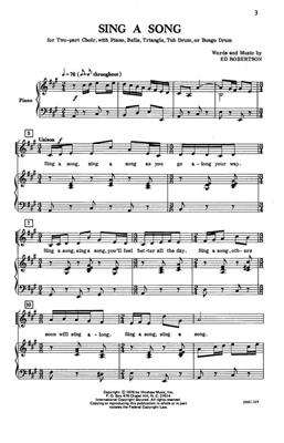 Edwin Robertson: Sing A Song: (Arr. Edwin Robertson): Gemischter Chor mit Ensemble