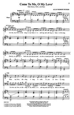Allan Robert Petker: Come To Me, O My Love: (Arr. Allan Robert Petker): Männerchor mit Klavier/Orgel