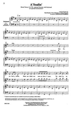 Paul Stookey: A'soalin: (Arr. Ronald Staheli): Gemischter Chor mit Klavier/Orgel