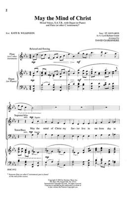 A. Cyril Barham-Gould: May The Mind Of Christ: (Arr. David Giardiniere): Gemischter Chor mit Klavier/Orgel