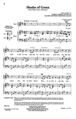 James E. Green: Shades Of Green: (Arr. James E. Green): Frauenchor mit Klavier/Orgel