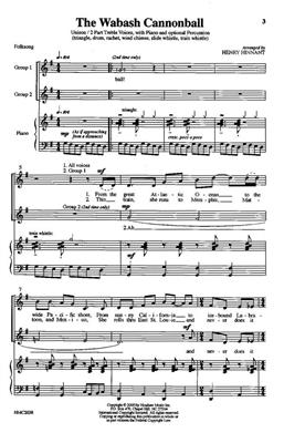 The Wabash Cannonball: (Arr. Henry Hinnant): Gemischter Chor mit Begleitung