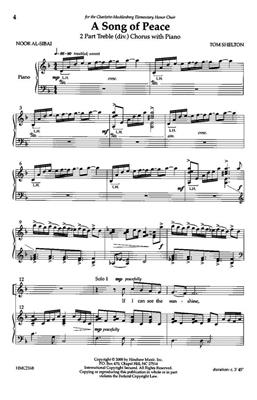 Tom Shelton: A Song Of Peace: (Arr. Tom Shelton): Frauenchor mit Klavier/Orgel