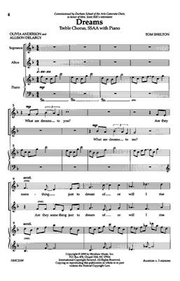Tom Shelton: Dreams: (Arr. Tom Shelton): Frauenchor mit Klavier/Orgel
