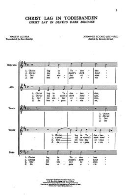 Johannes Eccard: Christ Lag In Todenbanden: (Arr. Johannes Eccard): Gemischter Chor A cappella
