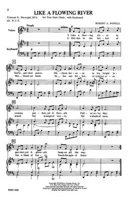 Robert J. Powell: Like A Flowing River: (Arr. Robert J. Powell): Frauenchor mit Klavier/Orgel