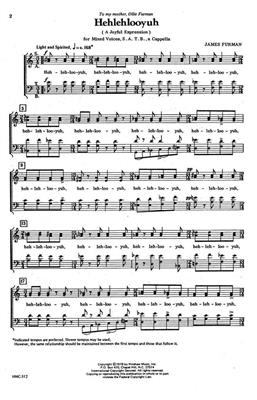 James Furman: Hehlehlooyuh (A Joyful Expression): (Arr. James Furman): Gemischter Chor A cappella